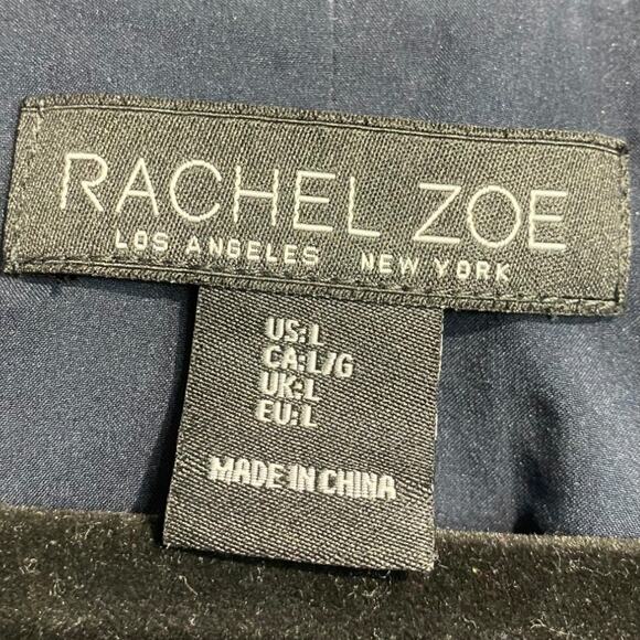 Rachel Zoe navy blue single button sleeveless blazer with pockets - Large - Picture 7 of 10